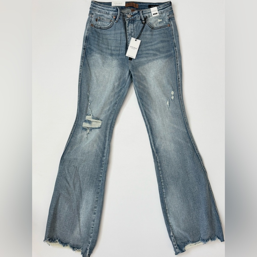 Judy Blue Flare Wide Leg Blue Jeans